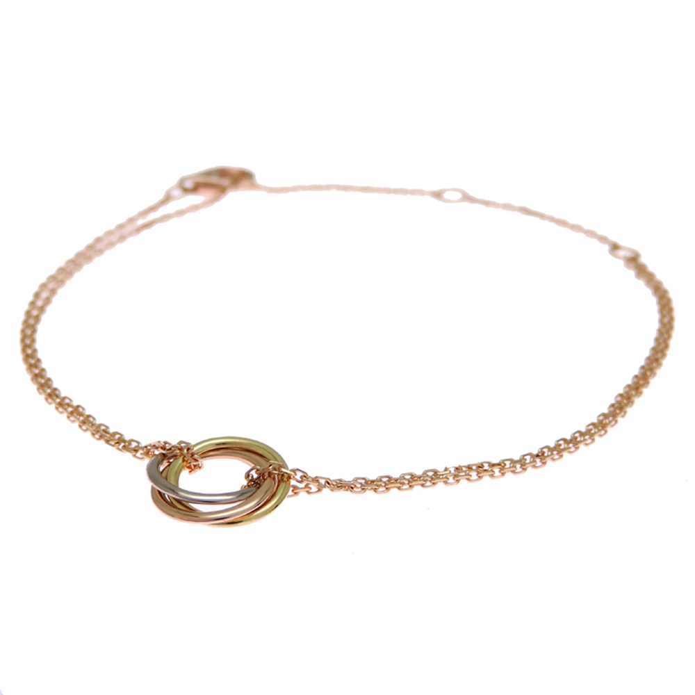 CARTIER Gold Trinity Charm Bracelet